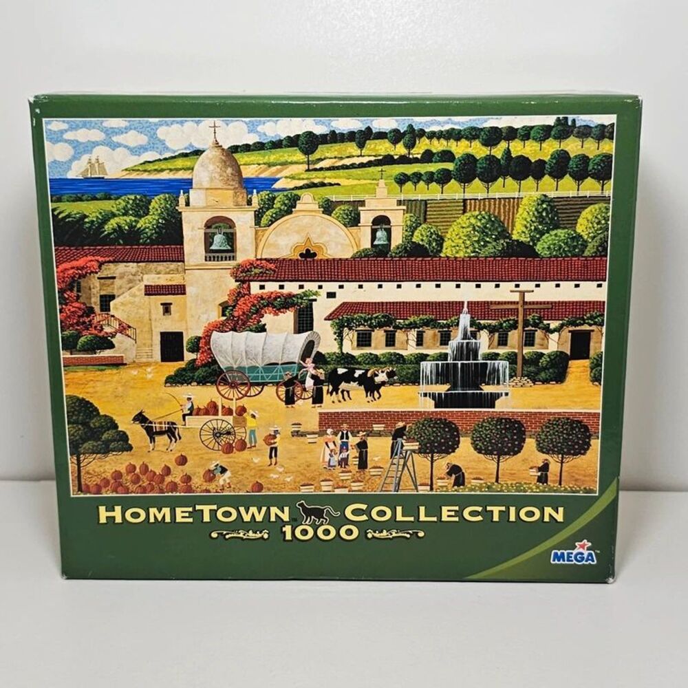 Mega Harvest at the Mission 1000-piece Jigsaw Puzzle Hometown Collection Wysocki